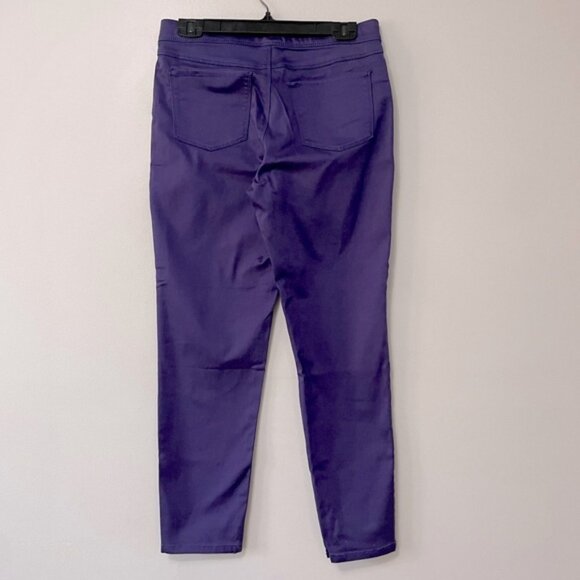 New Bellina Purple Stretch Pull On Skinny Jeans Jeggings Size 8 bin 4E - Picture 5 of 6